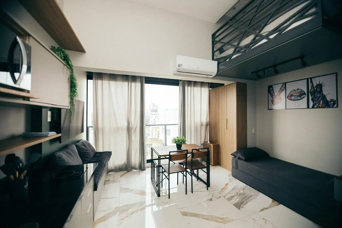 Appartement Studio Com Mezanino A 30 Passos Do Metro Brooklin São Paulo