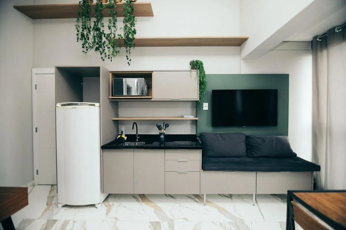 Appartement Studio Com Mezanino A 30 Passos Do Metro Brooklin São Paulo Brésil