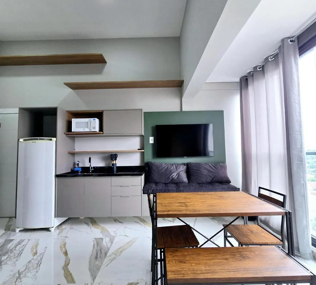 Studio Com Mezanino A 30 Passos Do Metro Brooklin São Paulo